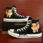 Cute Pokemon Eevee Converse Shoes Boys Girls Hand Painted Canvas Sneakers Personalized Gifts