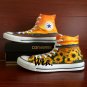 Unique Gifts Sunflower Converse All Star Men Wonen Hand Painted Shoes High Top Canvas Sneakers