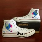 Fairy Tail Anime Shoes Custom Hand Painted Shoes White High Top Canvas Sneakers Gifts