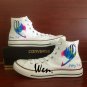 Fairy Tail Anime Shoes Custom Hand Painted Shoes White High Top Canvas Sneakers Gifts