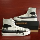 Original Design Hand Painted Converse Shoes Boy and Bear High Top Canvas Sneakers Men Women Gifts
