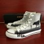 Original Design Hand Painted Converse Shoes Boy and Bear High Top Canvas Sneakers Men Women Gifts