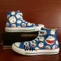 Men Women Doraemon Converse Shoes Custom Hand Painted Shoes Unique Canvas Sneakers Unique Gifts