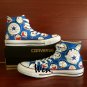 Men Women Doraemon Converse Shoes Custom Hand Painted Shoes Unique Canvas Sneakers Unique Gifts