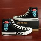 Ape Man Hand Painted Shoes Custom Converse All Star High Top Black Canvas Sneakers Men Women Gifts