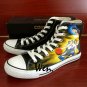 Custom Anime Converse Kuroko's Basketball Hand Painted Shoes High Top Fashion Canvas Sneakers