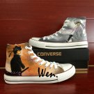 Gintama Men Women Converse All Star Custom Hand Painted Shoes Canvas Sneakers Unique Gifts