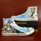 Men Women Anime Shoes Juuou Mujin no Fafnir Hand Painted Converse Shoes Unique Canvas Sneakers