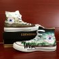 Men Women Gifts Custom Converse Shoes Anime Noragami Hand Painted Canvas Shoes High Top Sneakers
