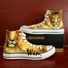 Lion King of the Jungle Converse Shoes Custom Hand Painted Shoes Unique Canvas Sneakers Gifts