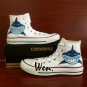 Shark Shoes Converse All Star Hand Painted Canvas Sneakers Boys Girls Fashion Shoes Gifts