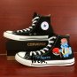 Sir Squirtle Men Women Converse Chuck Taylor Custom Hand Painted Shoes Black Canvas Sneakers