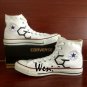 Anime Shoes Converse All Star Guilty Crown Hand Painted Shoes HIgh Top Fashion Sneakers Gifts