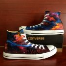 Carina Nebula Galaxy Hand Painted Shoes Men Women High Top Converse All Star Canvas Sneakers