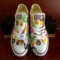 Low Top Converse Donuts Hand Painted Canvas Shoes White Sneakers Birthday Gifts Men Women