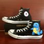 Squirtle Black Converse All Star Pokemon Hand Painted Shoes Fashion Canvas Sneakers gifts
