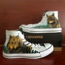 Wolf Shoes Converse Chuck Taylor Custom Hand painted Shoes Fashion Canvas Sneakers Men Women