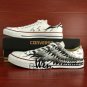 Original Design Converse Wing Hand Painted Shoes Low Top White All Star Canvas Sneakers