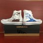 Naruto Kakashi Hand Painted Shoes Converse All Star High Top White Canvas Sneakers Gifts