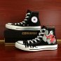 Fashion Converse Shoes Nightmare Before Christmas Hand Painted Shoes High Top Black Canvas Sneakers