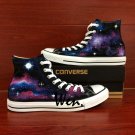 High Top Galaxy Nebula Converse All Star Hand Painted Shoes Unique Canvas Sneakers Men Women