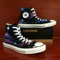 High Top Galaxy Nebula Converse All Star Hand Painted Shoes Unique Canvas Sneakers Men Women