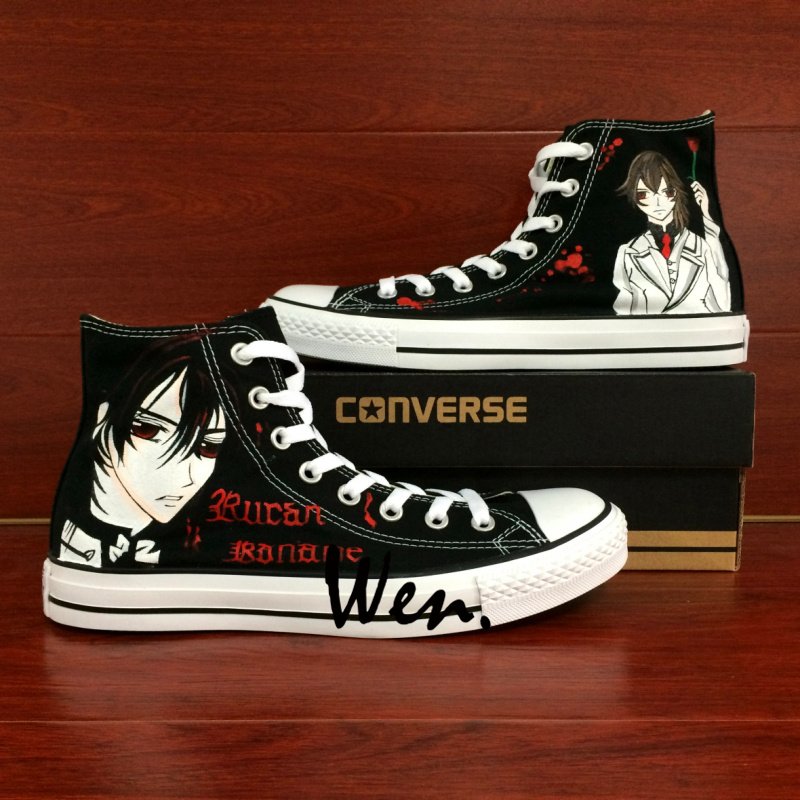 Vampire Knight Kaname Kuran Converse All Star Shoes Men Women Hand ...