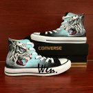 Hand Painted Shoes Snow Leopard Converse Chuck Taylor High Top Canvas Sneakers Men Women Gifts