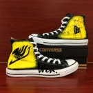 High Top Black Converse Sneaker Fairy Tail Hand Painted Shoes Canvas Sneakers Birthday Gifts