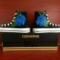 Blue Rose High top Converse Shoes Men Women Custom Hand Painted Shoes High Top Canvas Sneakers