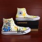 Anime Barakamon Converse Shoes Gifts Men Women Hand Painted Shoes High Top Canvas Sneakers