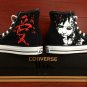 Naruto shippuuden Gaara Black Converse Sneaker Hand Painted Shoes High Top Canvas Sneakers Gifts