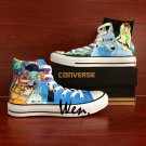 Cartoon Shoes Converse Princess Mononoke Totoro Hand Painted Shoes High Top Canvas Sneakers