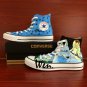 Cartoon Shoes Converse Princess Mononoke Totoro Hand Painted Shoes High Top Canvas Sneakers