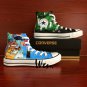 Cartoon Shoes Converse Princess Mononoke Totoro Hand Painted Shoes High Top Canvas Sneakers