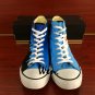 Hand Painted Shoes Converse Chicago Flag City Skyline Men Women High Top Canvas Sneakers Gifts