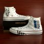 Anime Sneakers Attack On Titan Hand Painted Converse Shoes White Fashion Canvas Sneakers Gifts