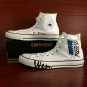 Anime Sneakers Attack On Titan Hand Painted Converse Shoes White Fashion Canvas Sneakers Gifts