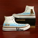 Custom Hand Painted Shoes Elephant Converse Chuck Taylor High Top Fashion Canvas Sneakers