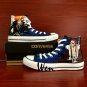 Anime Sneakers Converse Bleach Kurosaki Ichigo Kenpachi Hand Painted Canvas Shoes Unique Gifts
