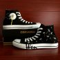 Custom Hand Painted Shoes Dandelion Black Converse Chuck Taylor Men Women Unique Canvas Shoes
