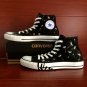 Custom Hand Painted Shoes Dandelion Black Converse Chuck Taylor Men Women Unique Canvas Shoes