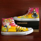 Anime Nisekoi Shoes Men Women High Top Converse Chuck Taylor Hand Painted Canvas Sneakers Gifts