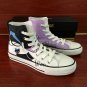 Original Design Cartoon Girl Converse Shoes Hand Painted Canvas Sneakers for Woman Man
