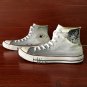 Custom Design Pet Cat Hand Painted Converse Shoes Unisex High Top Canvas Sneakers