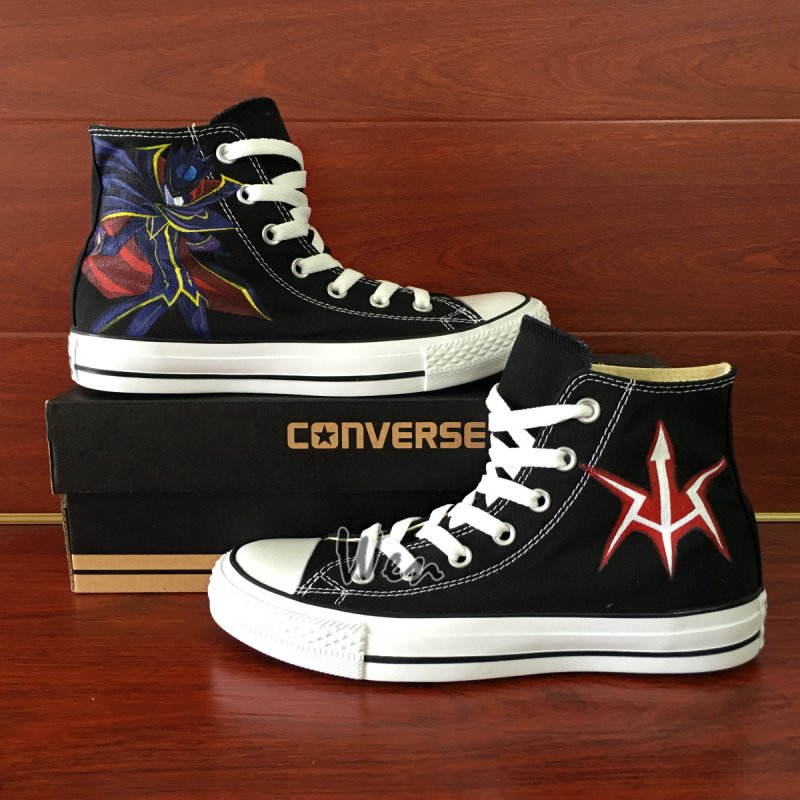 Custom Hand Painted Anime Code Geass Converse Shoes Men Women's Canvas Sneakers
