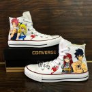 Anime Fairy Tail Design Converse All Star Hand Painted Shoes for Man Woman