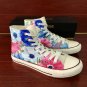 Colorful Floral Converse Shoes Original Design Hand Painted Flower Canvas Sneakers