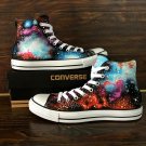 Original Design Galaxy Nebular Hand Painted Shoes Unisex Converse Canvas Sneakers