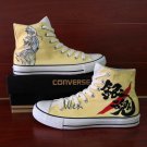 Design Anime Converse Shoes Gintama Hand Painted Canvas Sneakers Unisex Skateboarding Shoes